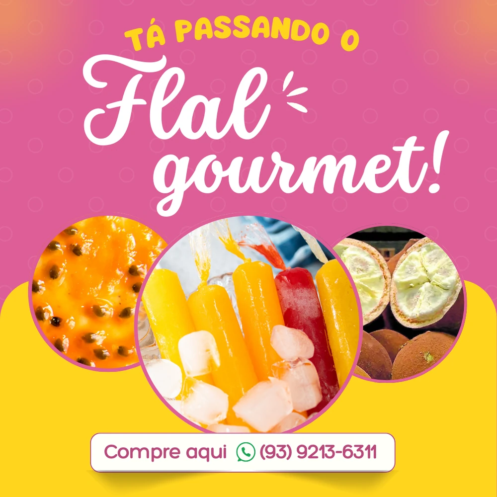 Campanha promocional para geladinho gourmet